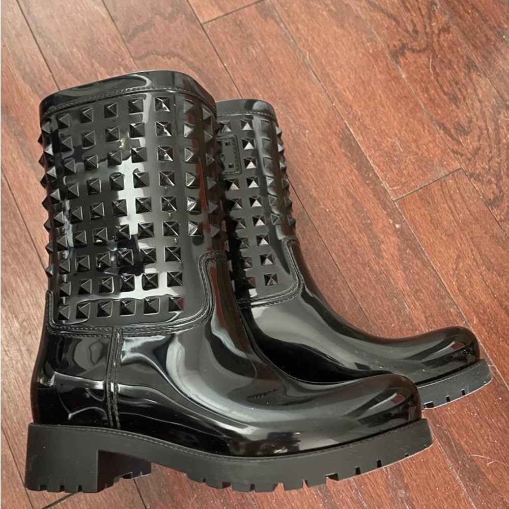 Women Valentino rain rubber boots